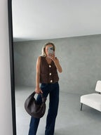 Navela | Ribbed Knitted Top