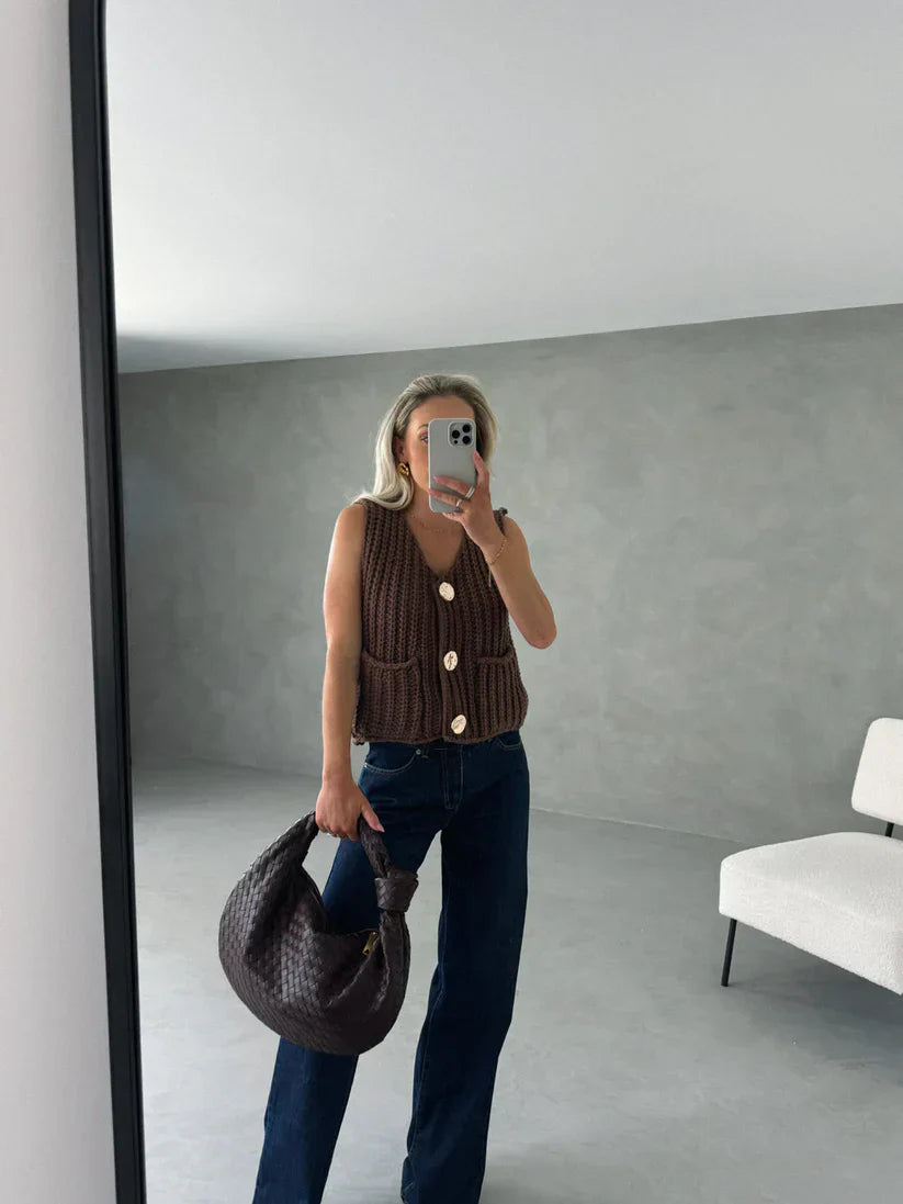 Navela | Ribbed Knitted Top