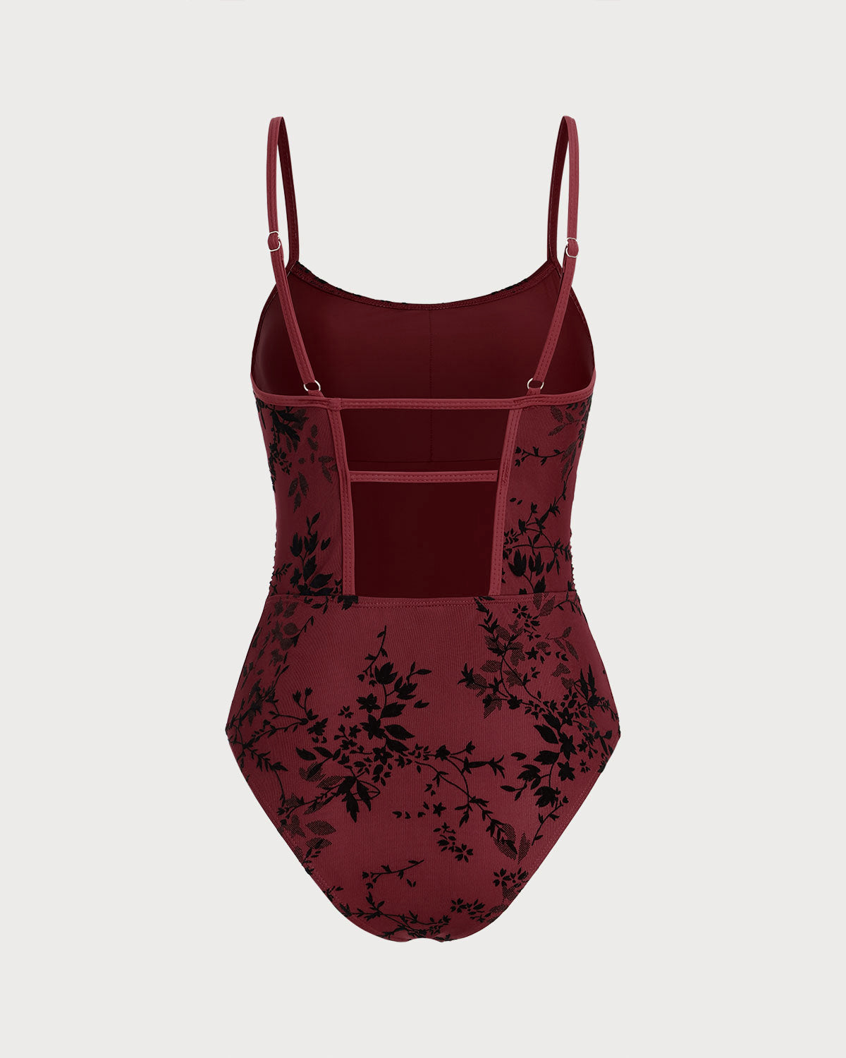 Navela | Red Floral One-Piece Swimsuit