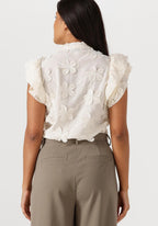 Navela | White Flower Blouse Women