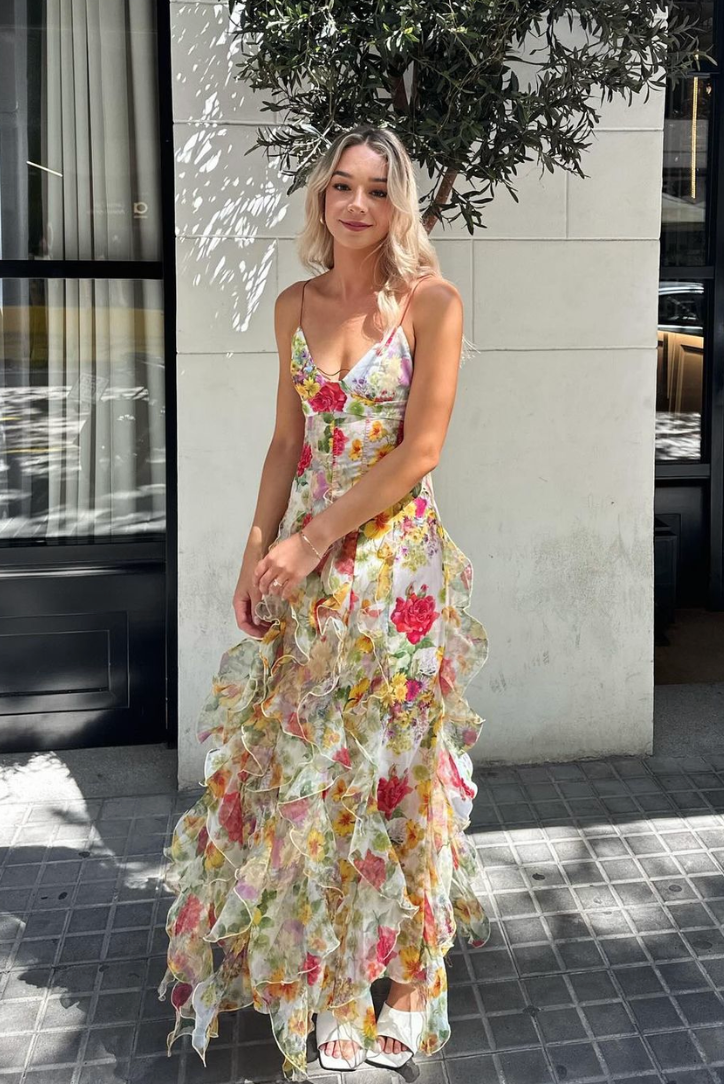 Navela | Ruffle Maxi Dress