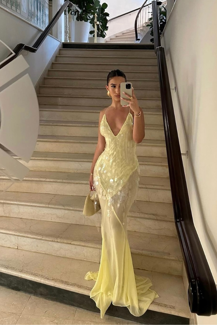Navela | V-Neck Sleeveless Maxi Dress
