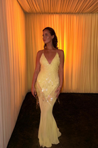 Navela | V-Neck Sleeveless Maxi Dress