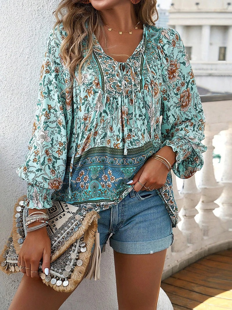 Navela | Printed Blouse Effortless Elegance
