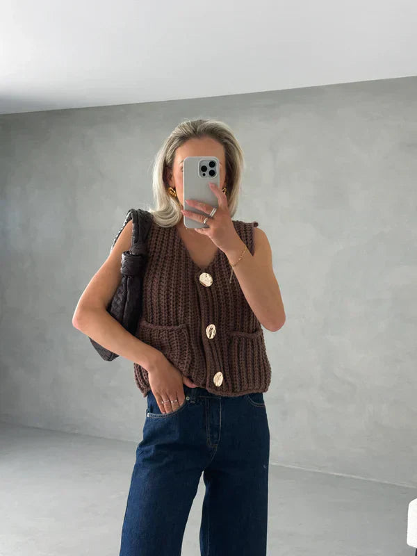 Navela | Ribbed Knitted Top