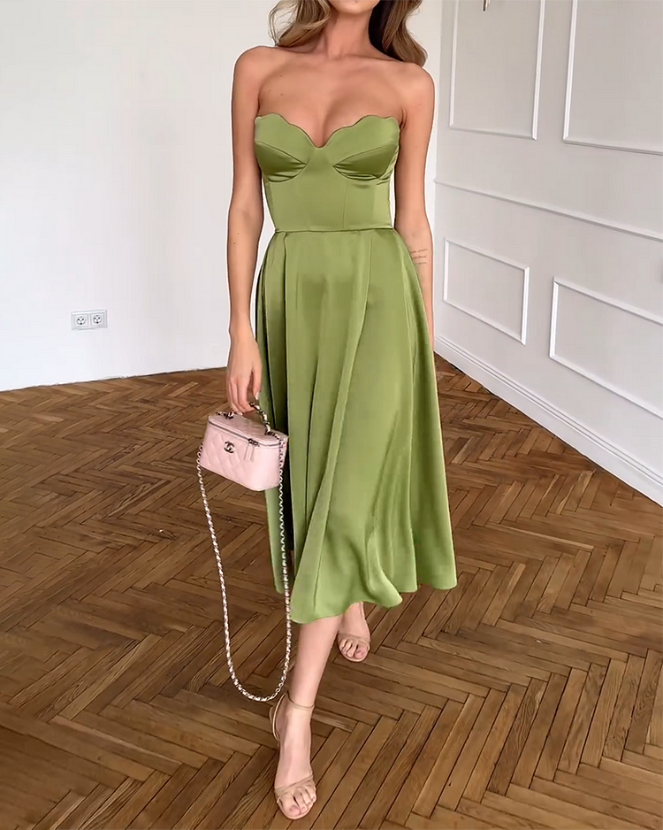 Navela | Strapless Elegant Dress