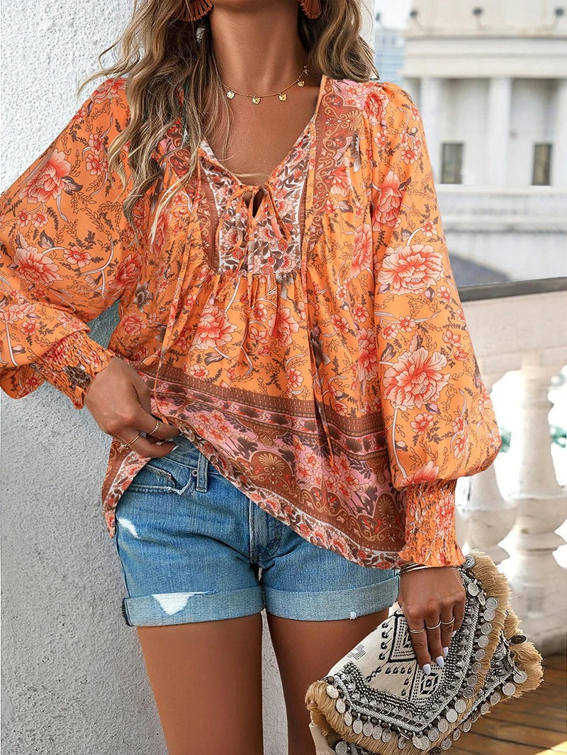 Navela | Printed Blouse Effortless Elegance