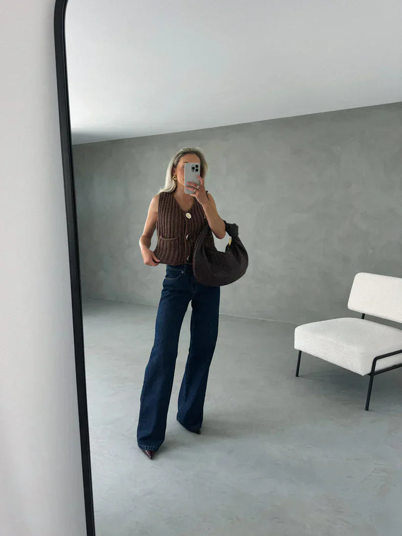 Navela | Ribbed Knitted Top