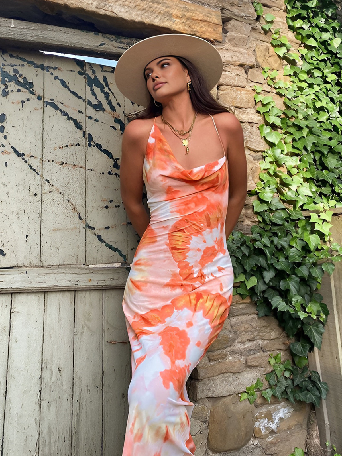 Navela | Tropical Floral Maxi Dress