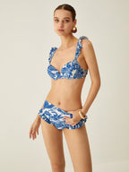 Navela | Print Ruffle Bikini Set