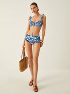 Navela | Print Ruffle Bikini Set
