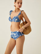 Navela | Print Ruffle Bikini Set