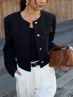 Navela | Button Down Tweed Jacket