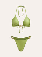 Navela | Strappy Ruffle Detail Bikini Set
