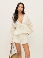 Navela | Cotton Pockets Shorts Set