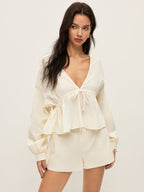 Navela | Cotton Pockets Shorts Set