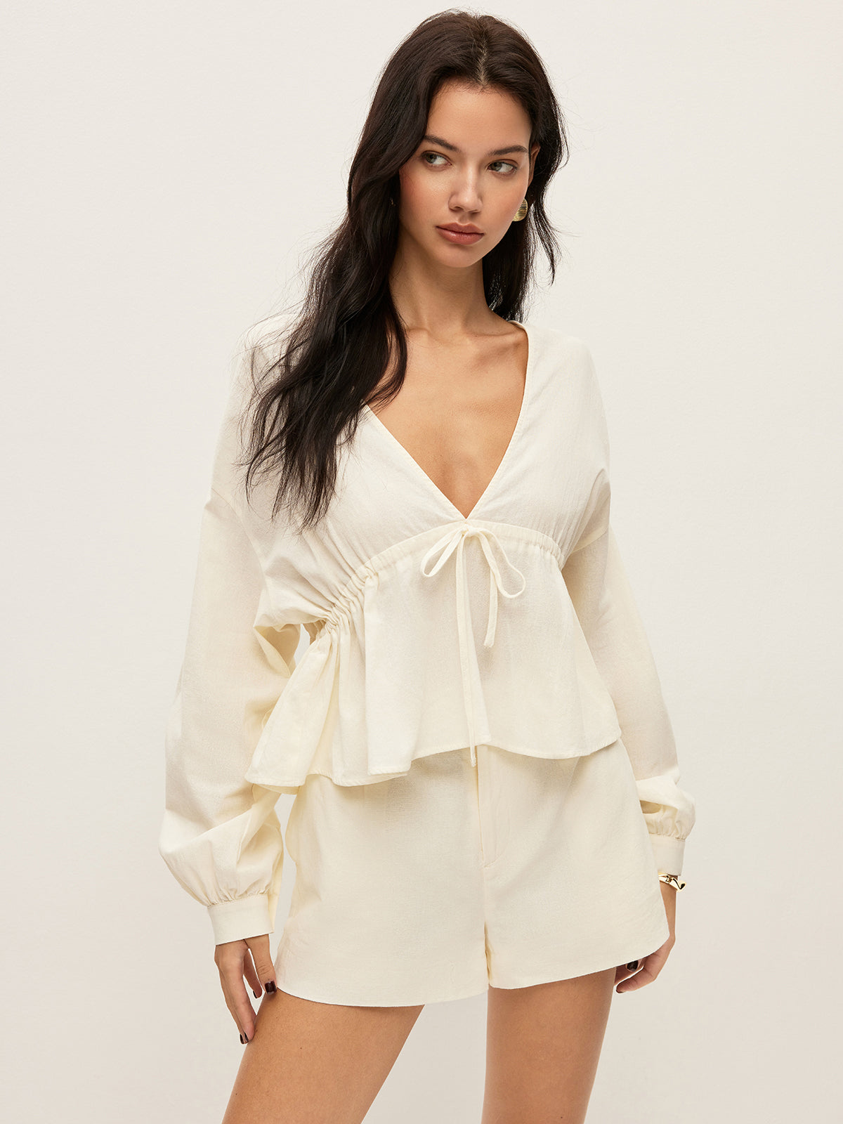 Navela | Cotton Pockets Shorts Set