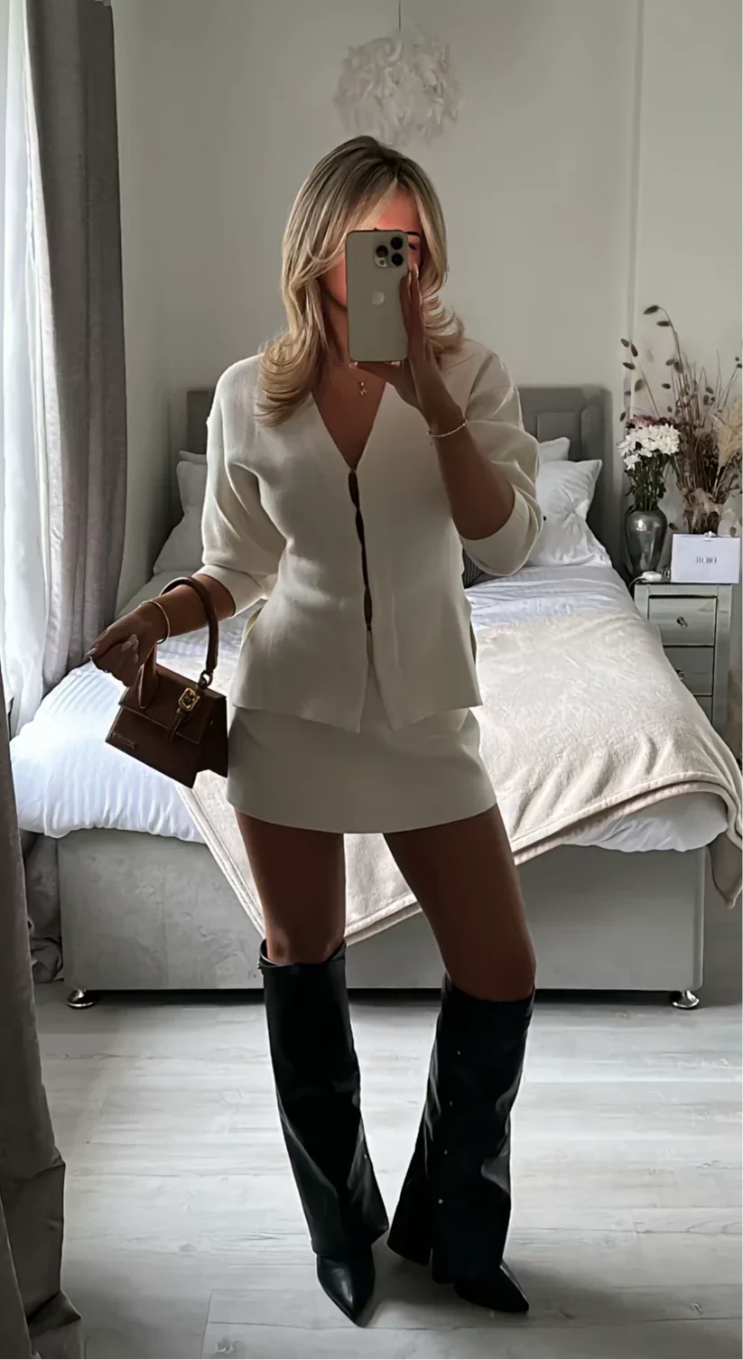 Navela | Ribbed Knitted Set