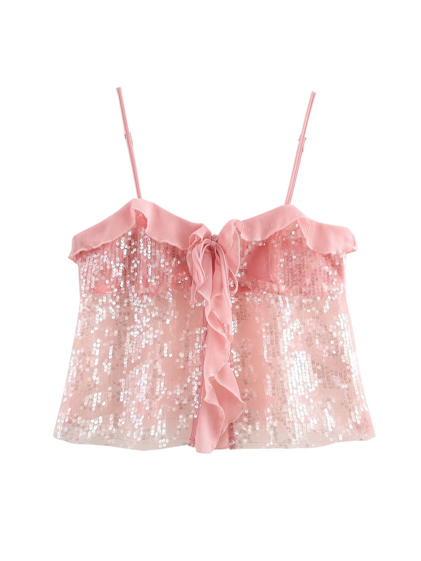 Navela | Sequin Halter Top
