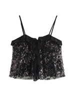 Navela | Sequin Halter Top