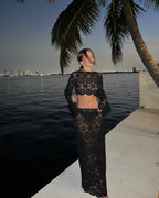 Navela | Long Sleeve Wrap Set