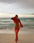 Navela | Long Sleeve Wrap Set