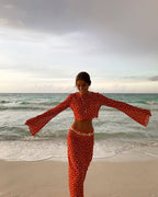 Navela | Long Sleeve Wrap Set