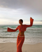 Navela | Long Sleeve Wrap Set