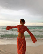 Navela | Long Sleeve Wrap Set