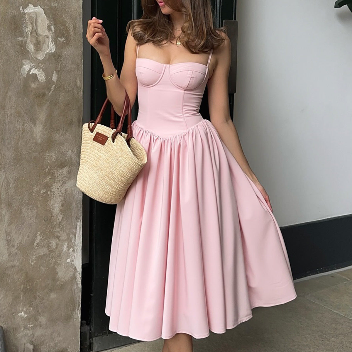 Navela | Bustier Midi Dress