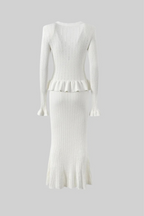 Navela | V-Neck Knitted Set