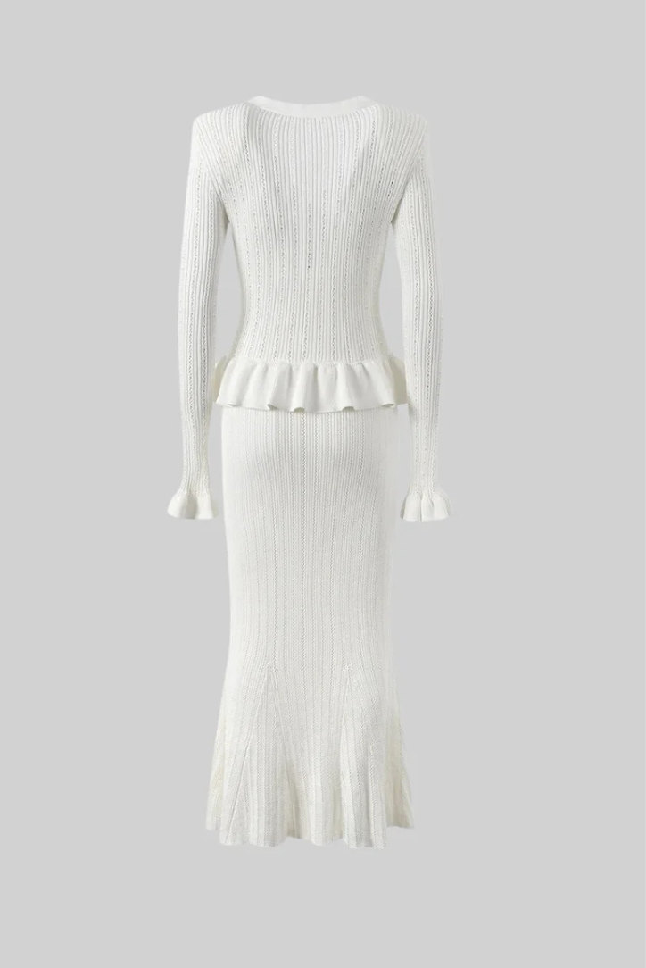 Navela | V-Neck Knitted Set