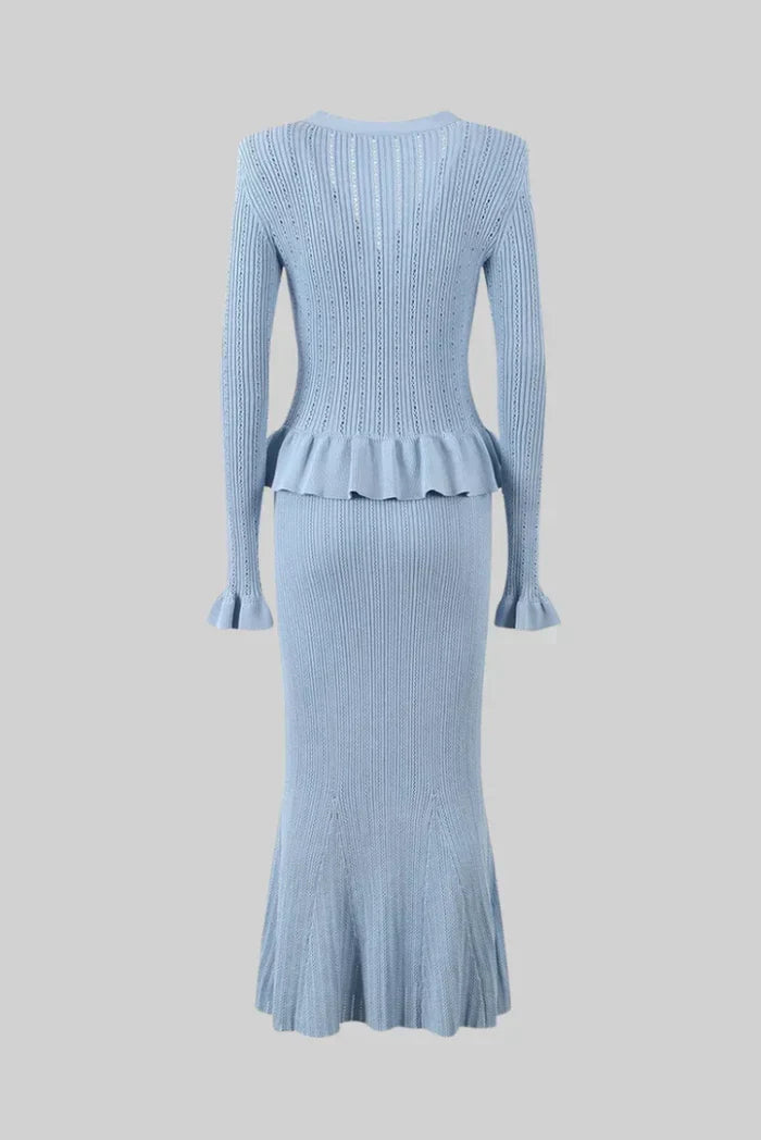 Navela | V-Neck Knitted Set