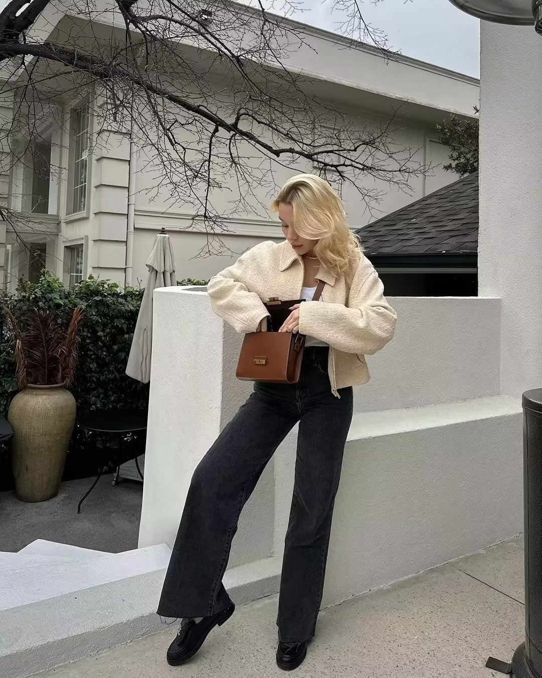 Navela | Elegant Boucle Jacket