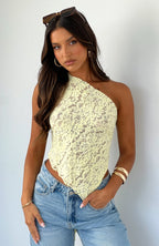 Navela | One Shoulder Lace Top