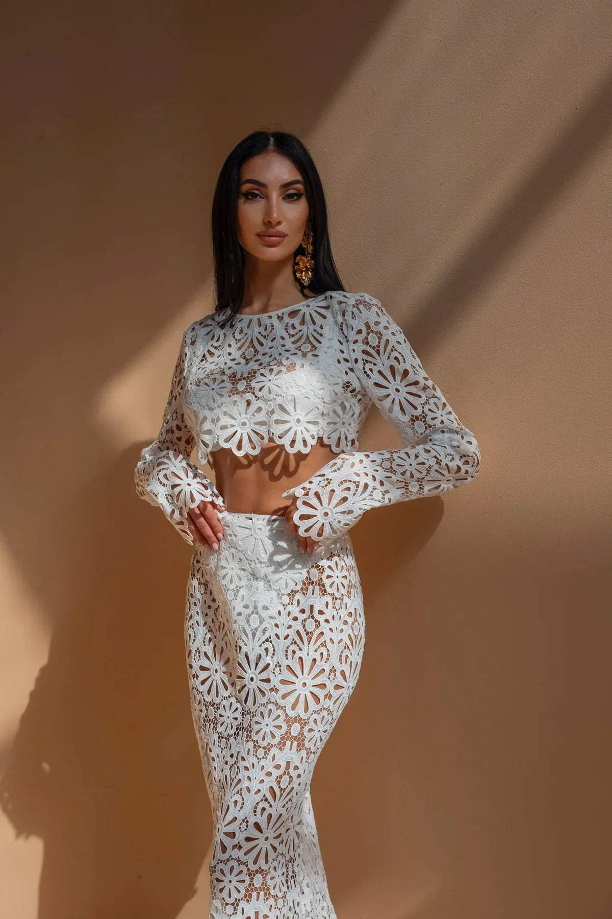 Navela | Long Sleeve Wrap Set