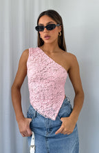 Navela | One Shoulder Lace Top