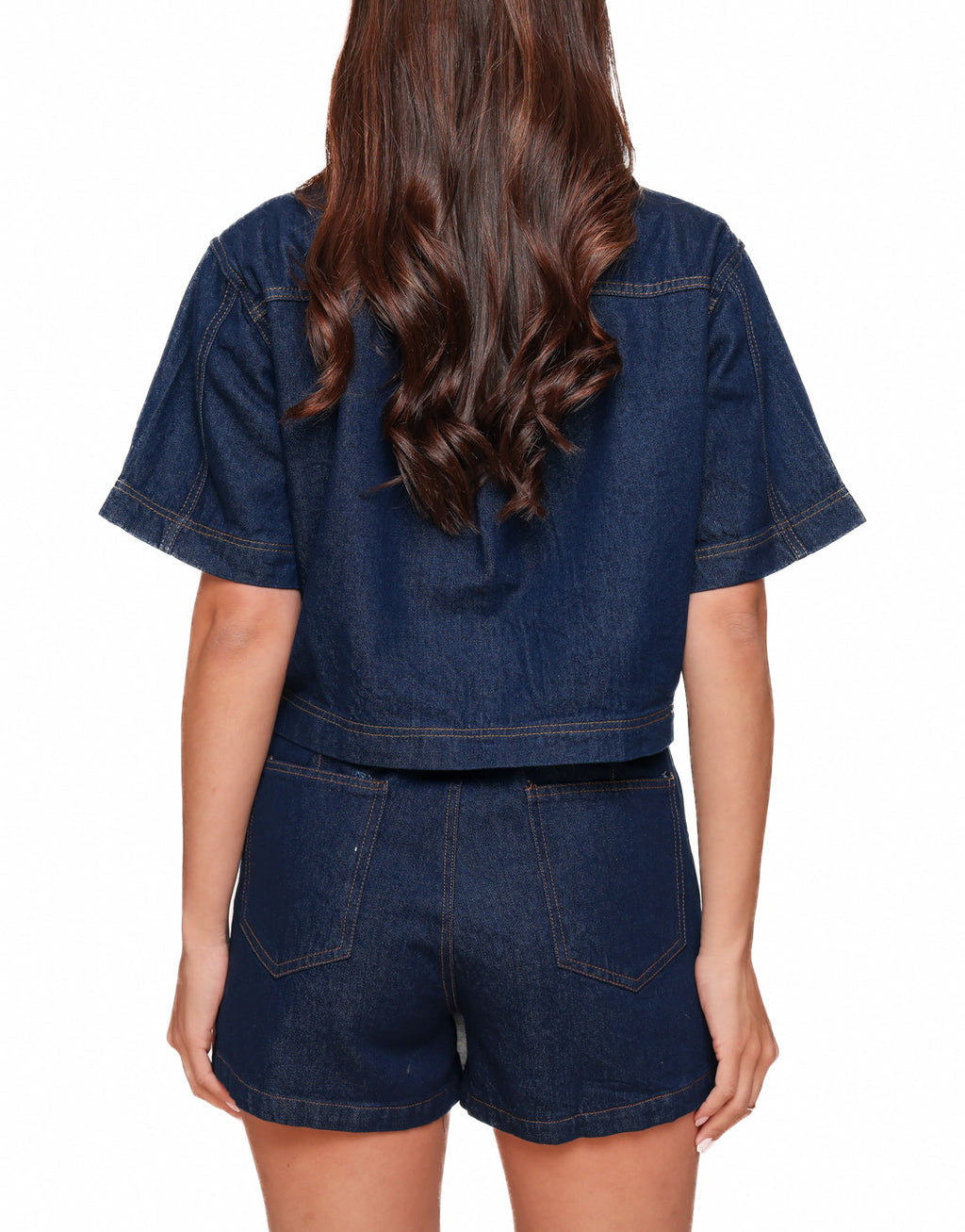 Navela | Navy Blue Denim Set