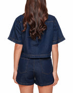 Navela | Navy Blue Denim Set