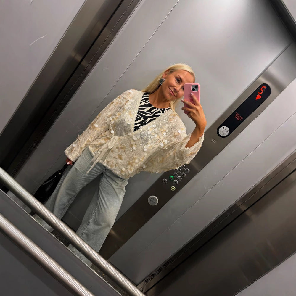 Navela | Glamorous Sparkling Blouse