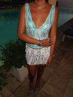 Navela | Sequin Halter Tank Top
