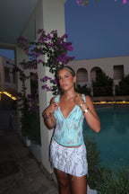 Navela | Sequin Halter Tank Top