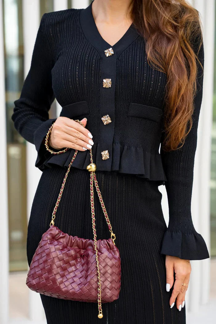 Navela | V-Neck Knitted Set