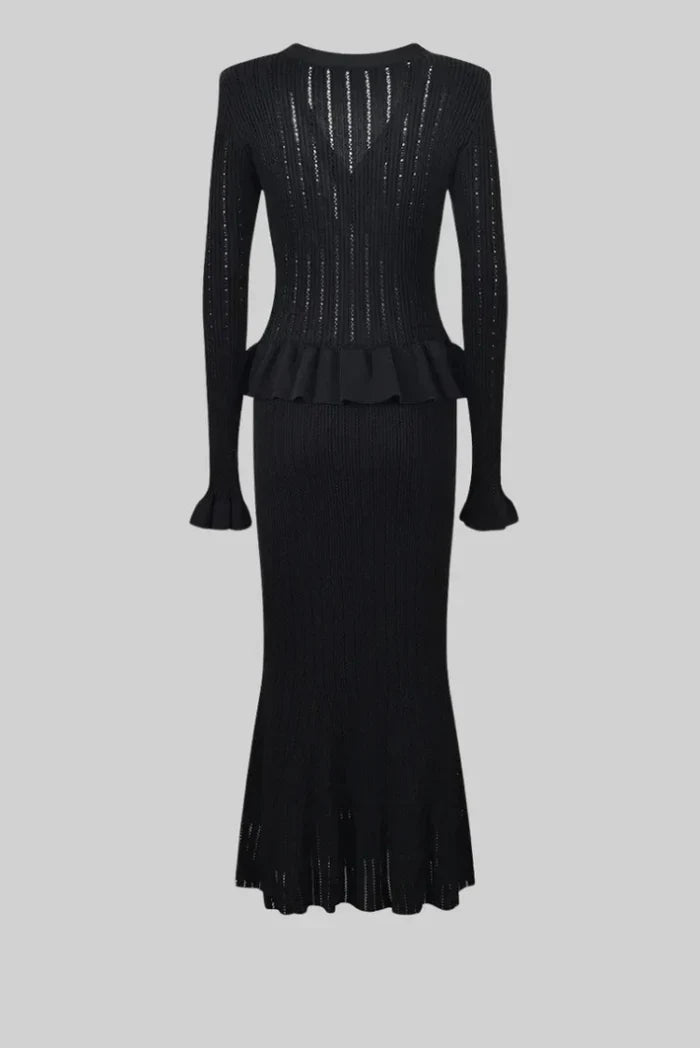 Navela | V-Neck Knitted Set