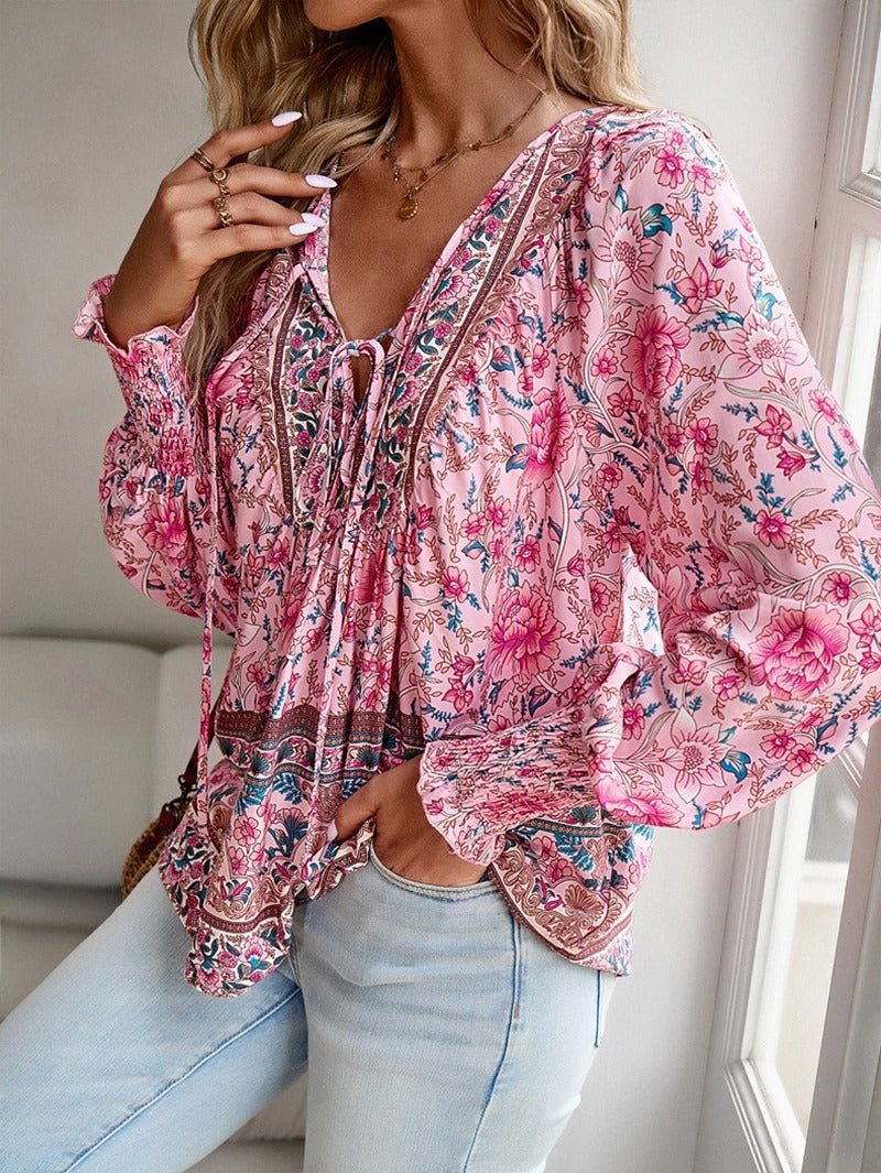 Navela | Printed Blouse Effortless Elegance