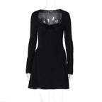 Navela | Long Sleeve Bow Detail Ruched Mini Dress