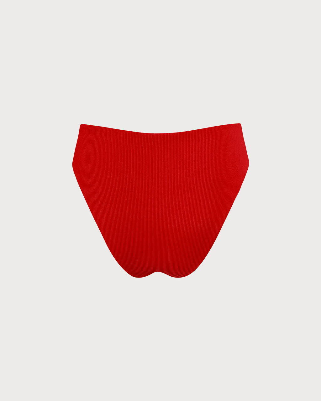 Navela | The Red Ribbed Bikini Bottom