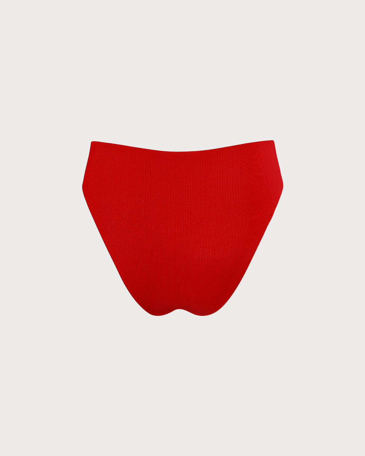 Navela | The Red Ribbed Bikini Bottom